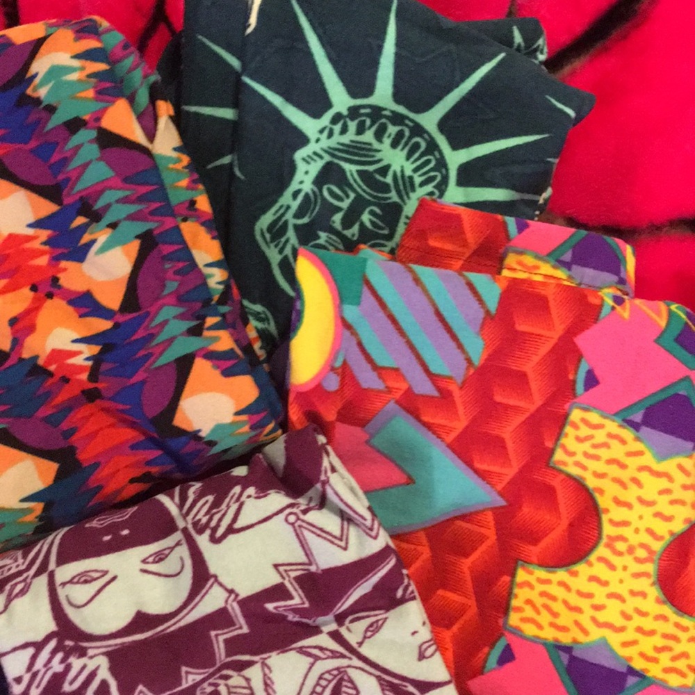 5 Kids S/M Lularoe leggings. Brand new w/o tags - Picture 3 of 4
